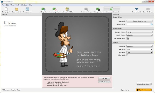 TexturePacker圖片打包工具