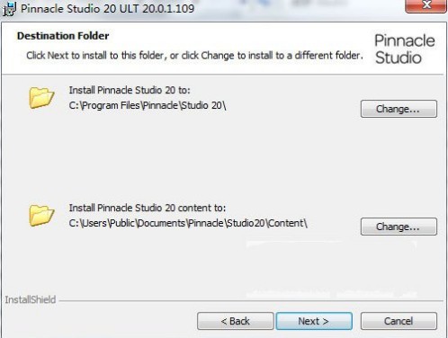 Pinnacle Studio 安裝目錄