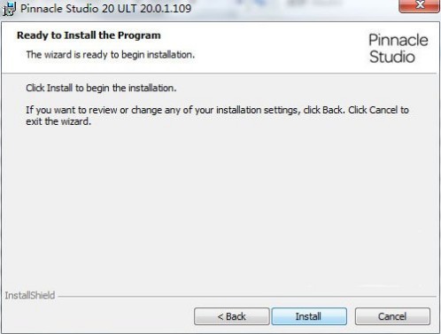 Pinnacle Studio 安裝進(jìn)度