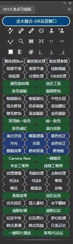 DR5久魚(PS智能磨皮美顏插件)