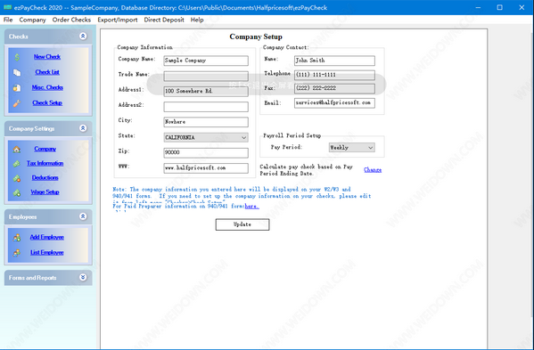 ezPaycheck工資軟件 V3.12.5 綠色版 破解下載