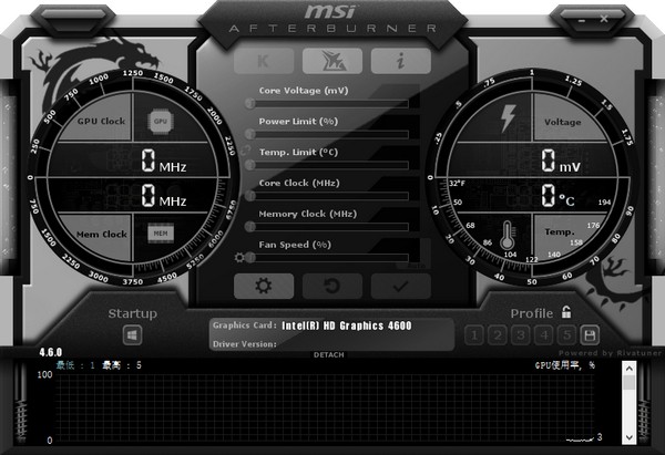 Afterburner v4.6.2 官方中文版（微星顯卡超頻工具）