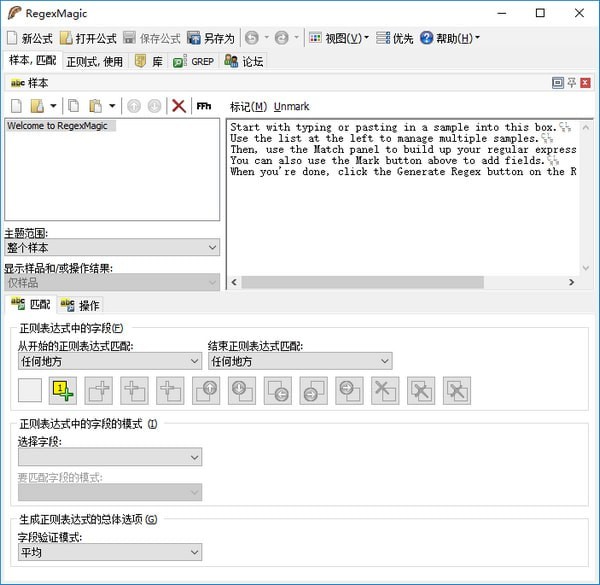 RegexMagic正則表達(dá)式生成器 V2.6.0.8 中文破解版本