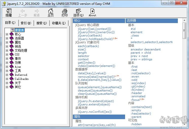 jQuery 1.7.2 中文手冊(cè)