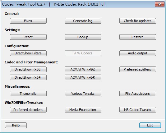 K-Lite Codec Pack Full 17.2.0 官方版