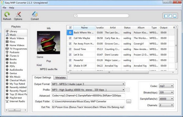 Easy M4P Converter v6.9.2 破解版