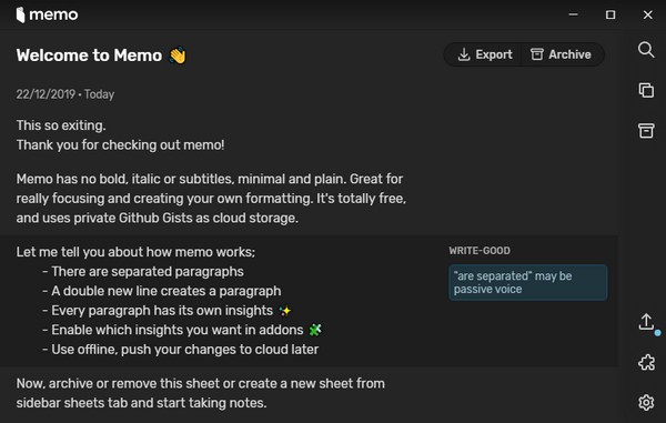 Memo云筆記