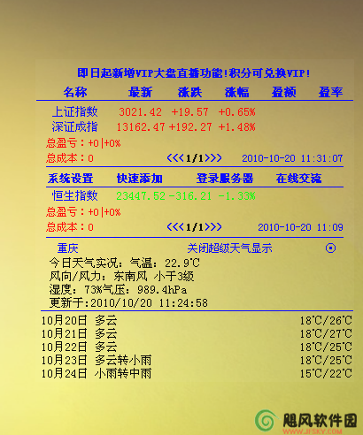 桌面股票 V4.32 綠色版