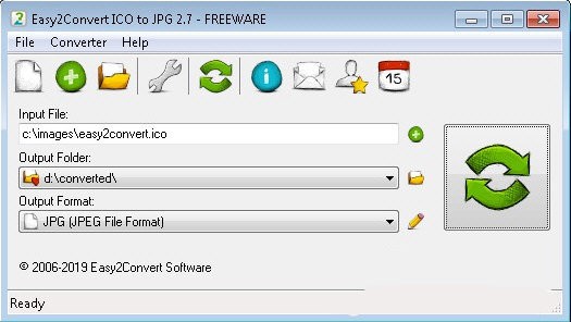 Easy2Convert ICO to JPG v2.9 免費(fèi)綠色版