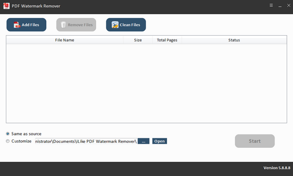 PDF Watermark Remover v5.8.8.8 免費(fèi)綠色版