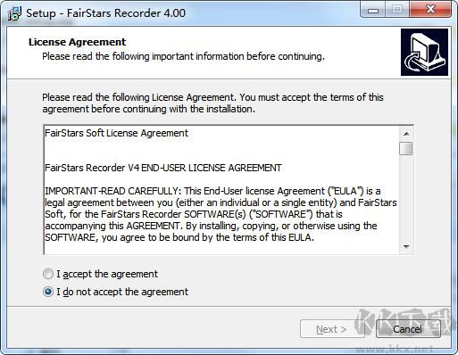 FairStars Recorder 4.00 免費(fèi)綠色版