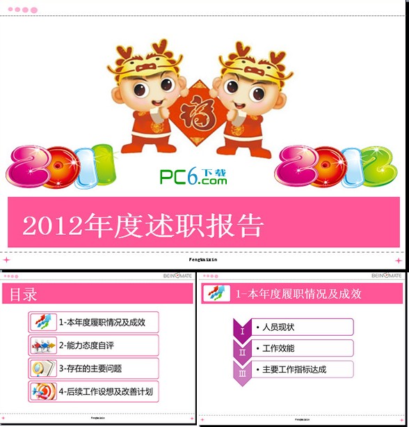 精選個人述職報(bào)告PPT模板