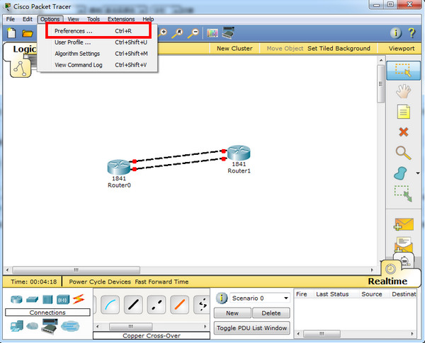 Cisco Packet Tracer 截圖