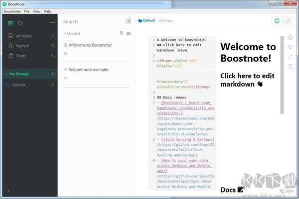Boostnote(Markdown筆記軟件)