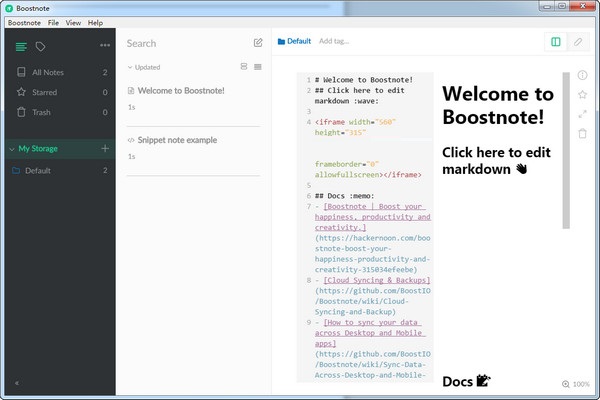 Boostnote（Markdown筆記軟件）官方免費(fèi)版