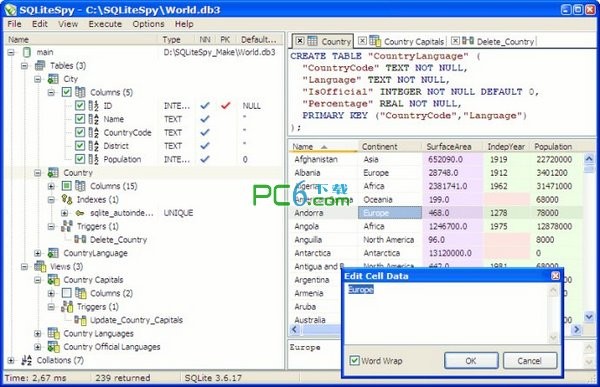 SQLiteSpy(sqlite3數據庫管理軟件)
