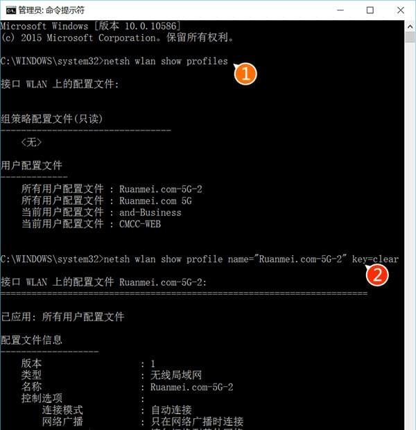 Win10 WiFi密碼查看工具