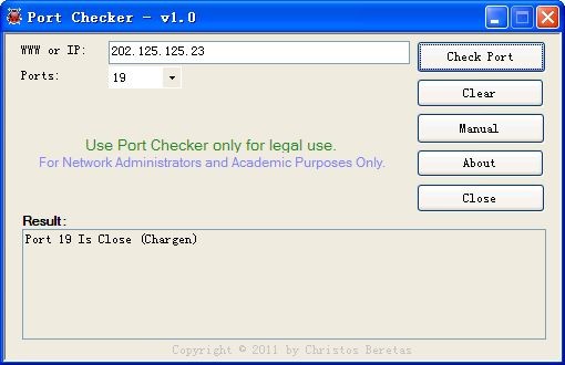 服務(wù)器端口檢測(cè)工具(Port Checker)