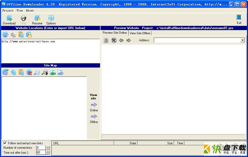 Offline Downloader 4.2 英文版綠色版