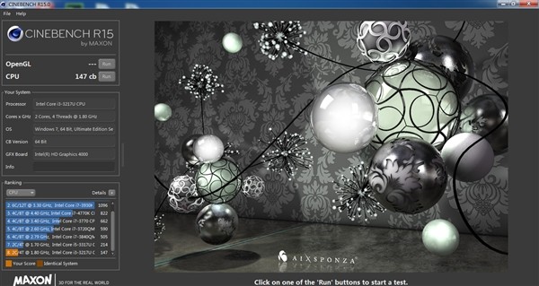 CineBench R15 v15.0.3.7 漢化版工具