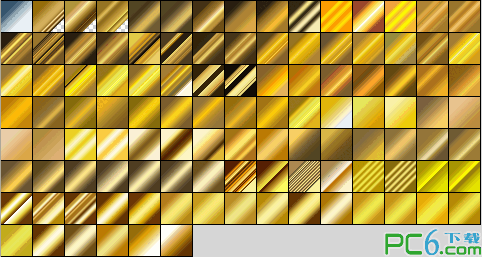 110款金色漸變效果合集（PhotoShop）