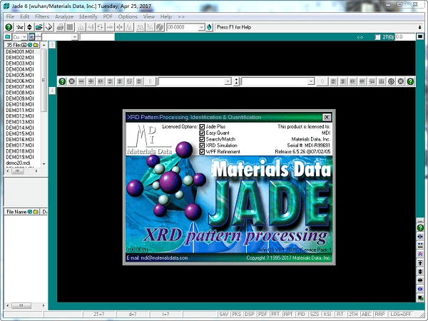 MDI Jade v6.5 破解版本 (XRD分析軟件)