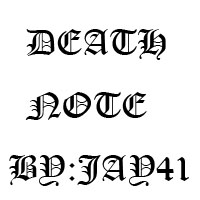 死亡筆記中L的字體