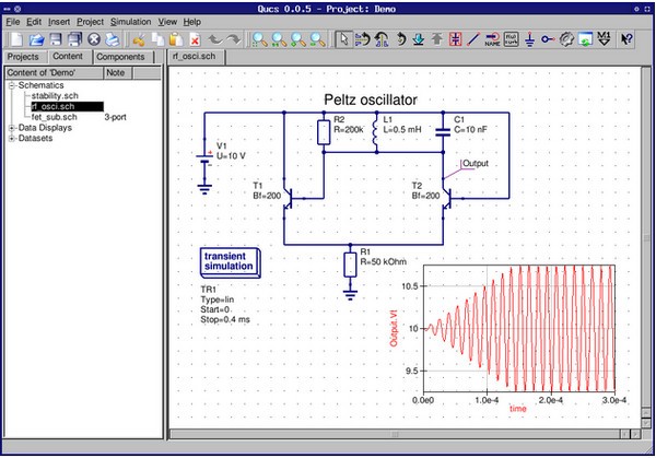 Qucs電路模擬器 v0.019 綠色版