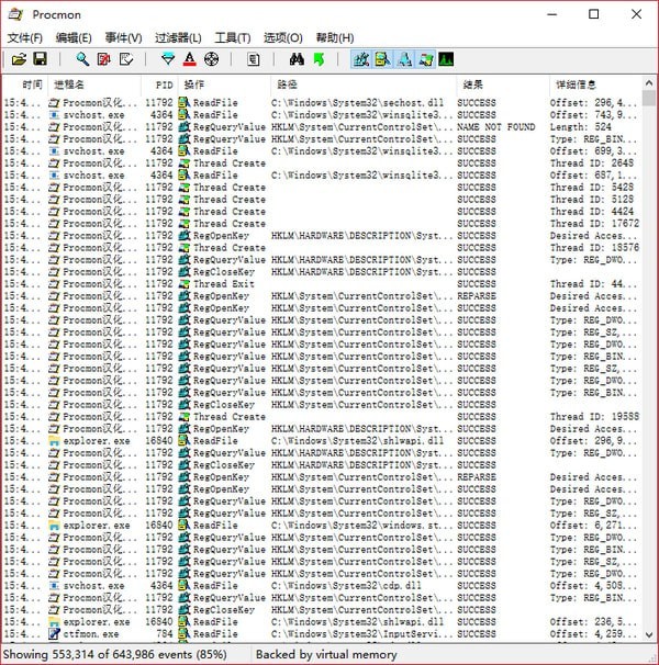 Procmon資源管理器 v3.2漢化版