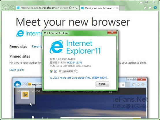 IE11 for Windows 7
