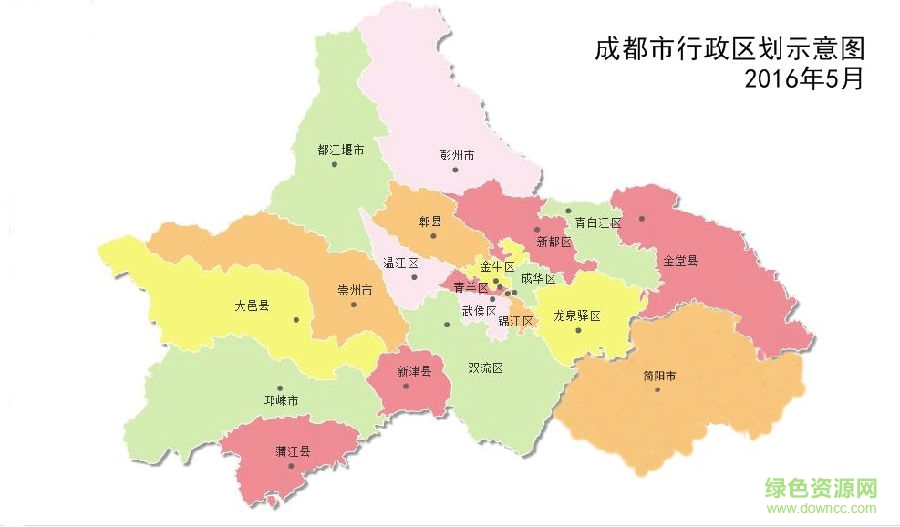 2021最新版成都市高清地圖