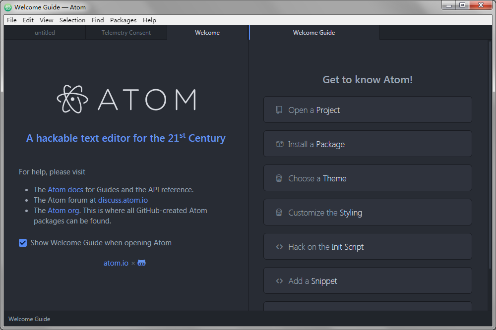 Atom編輯器 v1.46.2 免費(fèi)版