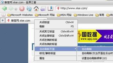 世界之窗瀏覽器電腦版怎么設(shè)置自動(dòng)刷新