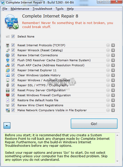 Complete Internet Repair(網(wǎng)絡(luò)修復(fù)工具)