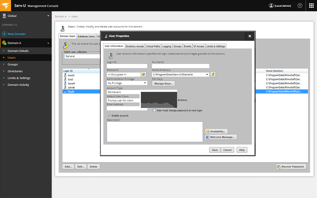 Serv-U FTP Server