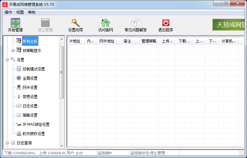 天易成網(wǎng)絡管理系統(tǒng) v6.5破解版