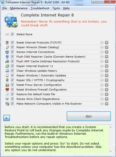 Complete Internet Repair v9.1.3.6099