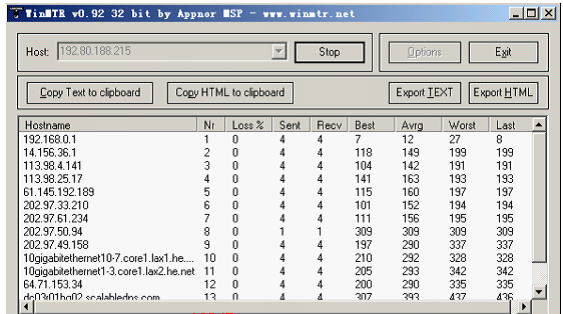 WinMTR v0.92 漢化版