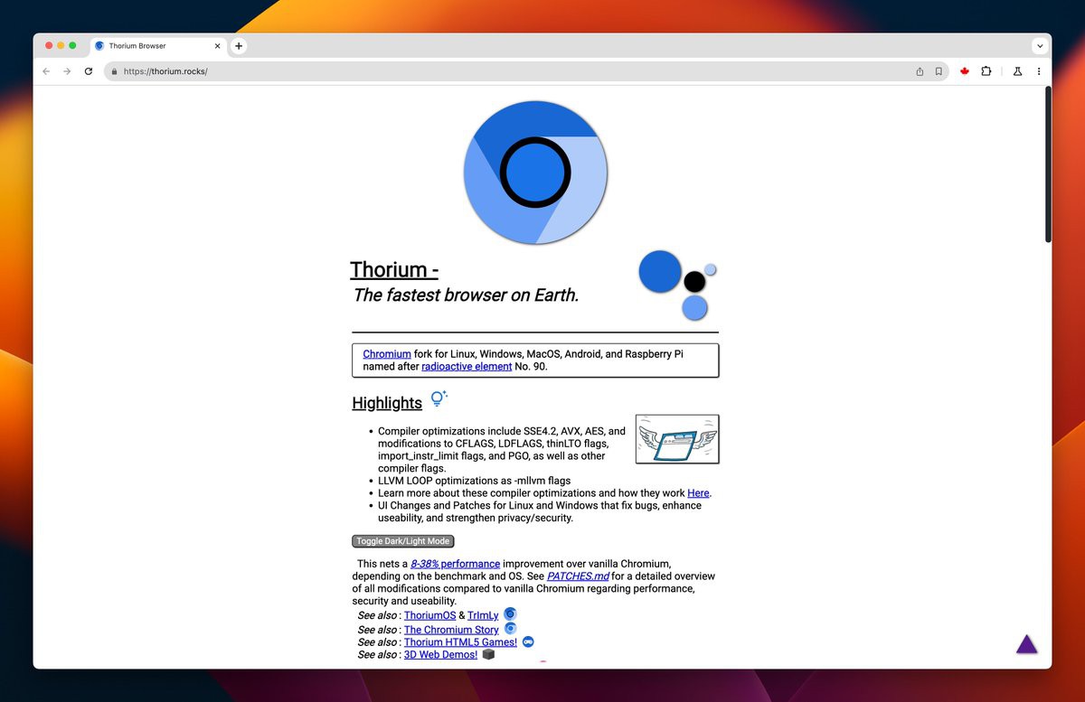 Thorium瀏覽器 v116.0.5845.169 官方版