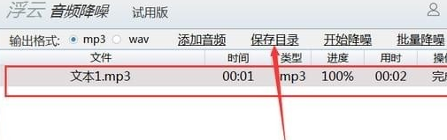 浮云音頻降噪