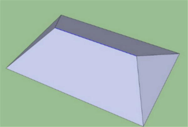 sketchup軟件繪制四坡屋頂方法3