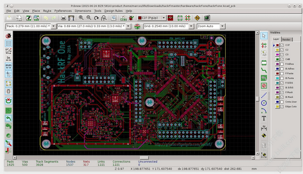 KiCad PCB布局
