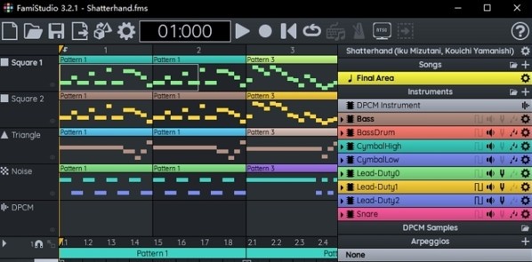FamiStudio(8位NES音樂編輯器)