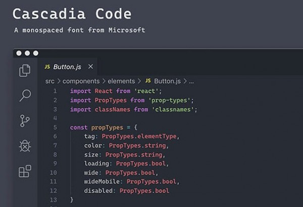 Cascadia Code 微軟編程字體 V1.0.0 官方版