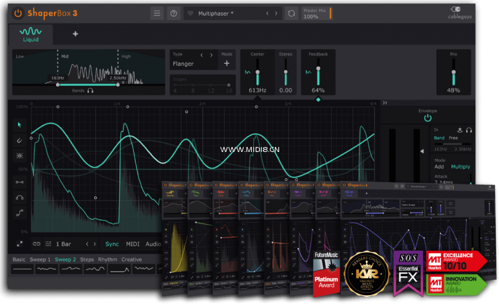 Cableguys ShaperBox 3 v3.4 混音節(jié)奏插件