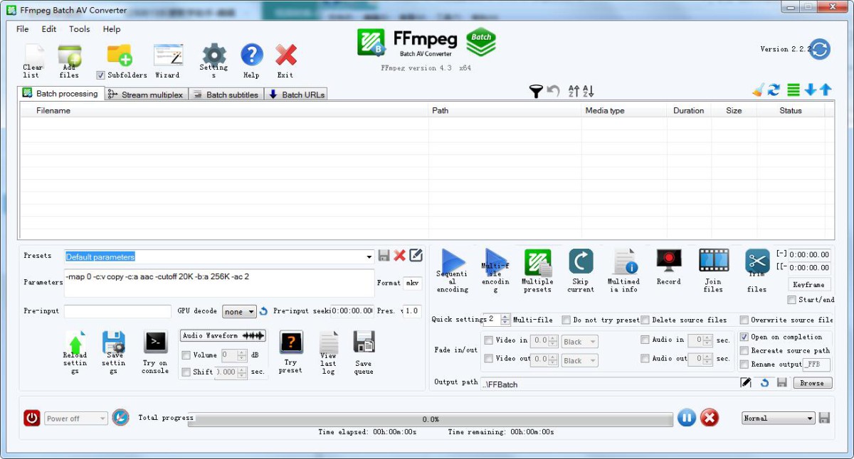 FFmpeg Batch AV Converter v3.0.1 便攜版