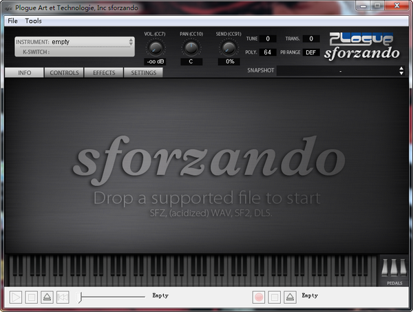 Plogue Sforzando v1.848 官方版