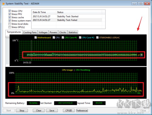 AIDA64中文版如何拷機(jī)截圖5