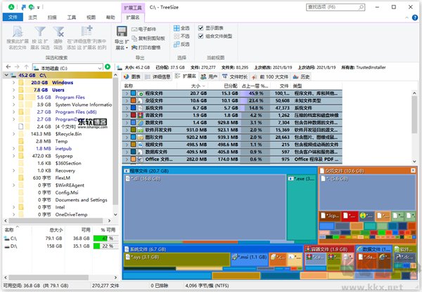 TreeSize(磁盤數(shù)據(jù)管理工具)
