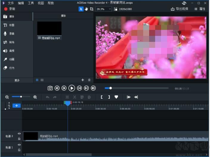 飛鳥剪輯ACDSee Video Studio v4.0.0.893中文版